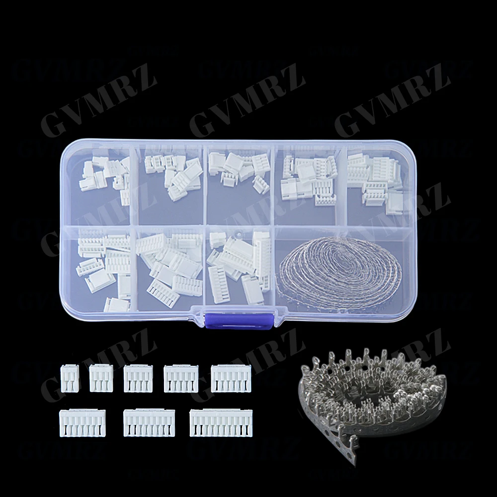 580PCS GH1.25/1.27 Housing Connectors GH1.25mm Pitch for Flight Controller 3D Printer Crimp Terminal kit Connectors Plugs