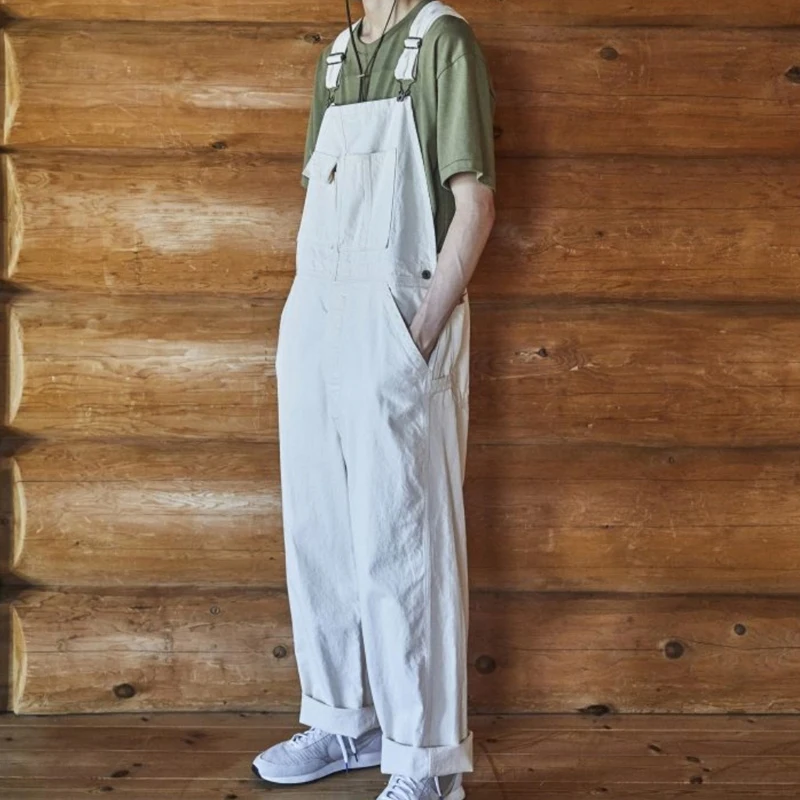 

Spring Wide Leg Overalls For Women Loose Fit Workwear Denim Strap Pants Adjustable Slim Casual Jean Overalls