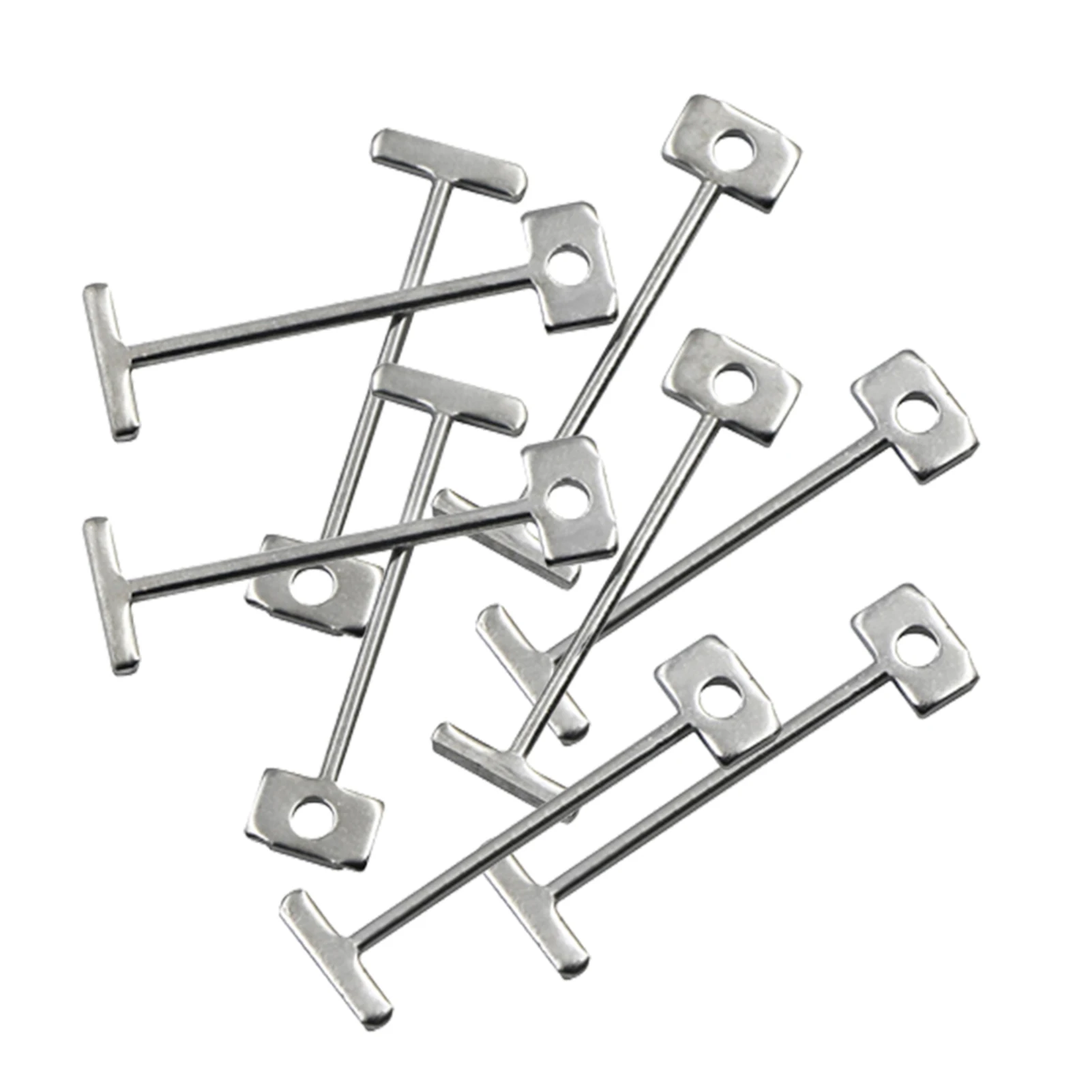 Tile Leveling Steel Needles Durable Floor Wall Setting Tools for Professionals Reusable T-Pins Stainless Steel 10pcs Set