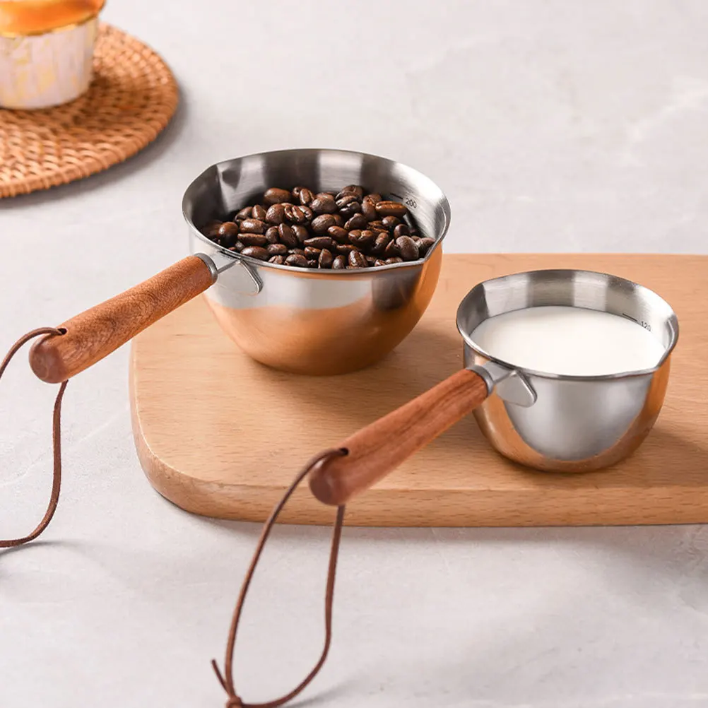 

Oil Pot Stainless Steel Dual Pour Spout Butter Melting Pot For Kitchen Baking Cooking Candy Chocolate Warmer Small Sauce