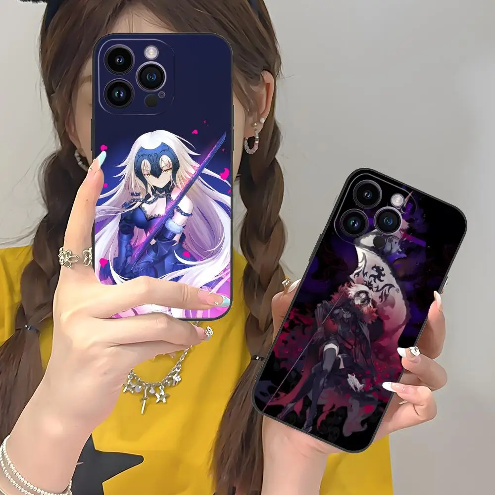 حافظة لهاتف آيفون 16 15 14 13 12 11 X XR XS 8 7 Pro Max Plus غطاء أسود صغير للهواتف الذكية #2