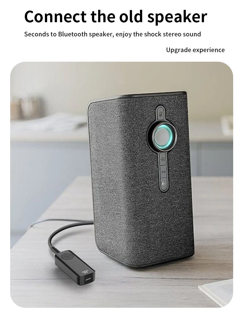 Auto Bluetooth 5,3 Audio Sender Empfänger 3,5mm Buchse mit drahtlosem PC Kopfhörer Stereo Wireless Adapter für TV-Flugzeuge verkabelt – Detail 7