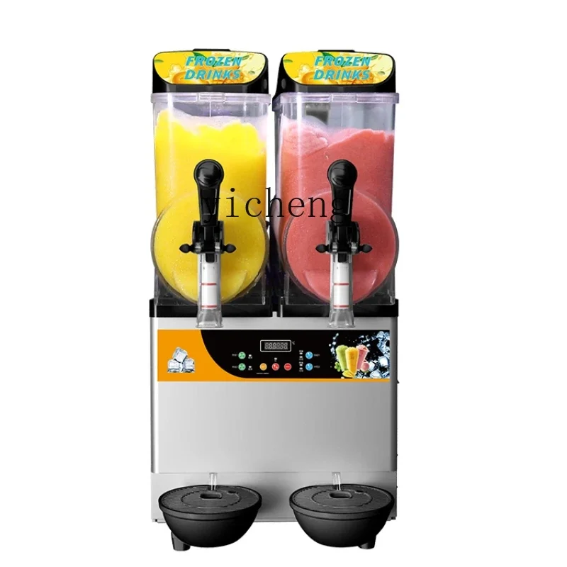 Commercial Snow Melting Machine Three-Cylinder Cold Drink Blender Snow Grain Snow Mud Drink Slush Machine intelligent water purifier household direct drink heating installation free that is heating ro one machine reverse osmosis smart