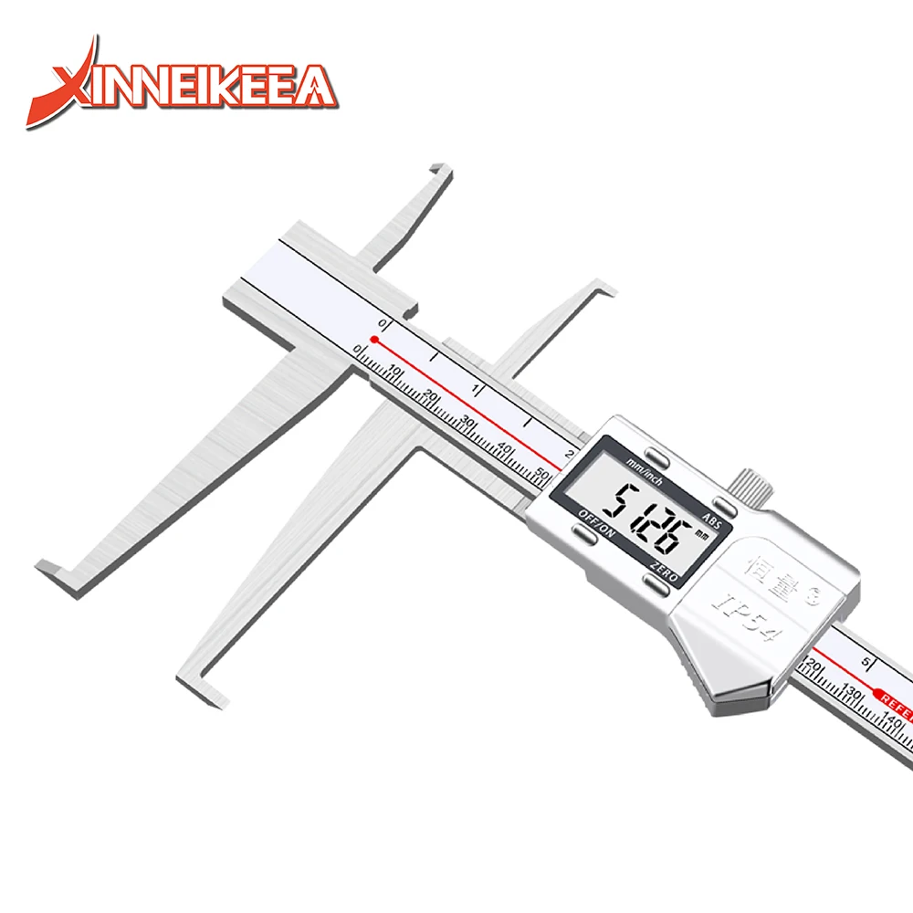 Pied à coulisse en acier inoxydable à double rainure intérieure, affichage numérique, outils de mesure de haute précision, outils de mesure non