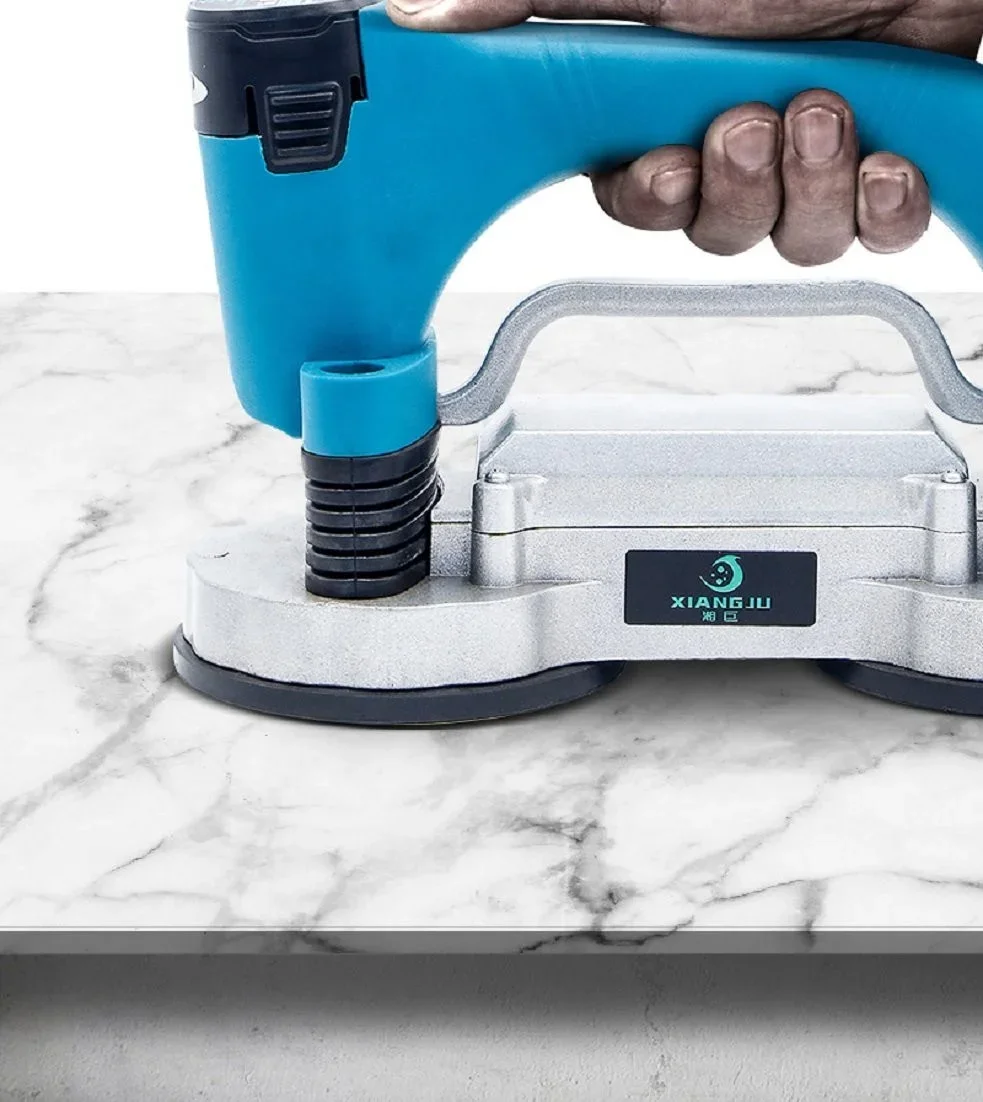Double Suck Disk Adsorption Powerful 10000mAh Electric Tile Vibrator Automatic Floor Tile Laying Tiling Machine