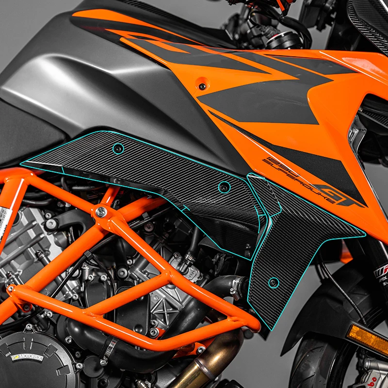 For KTM 1290 Super Duke GT Motorcycle Carbon Fiber Fairing Stickers Of Bike Accessories Plastic Parts Decoration Decals