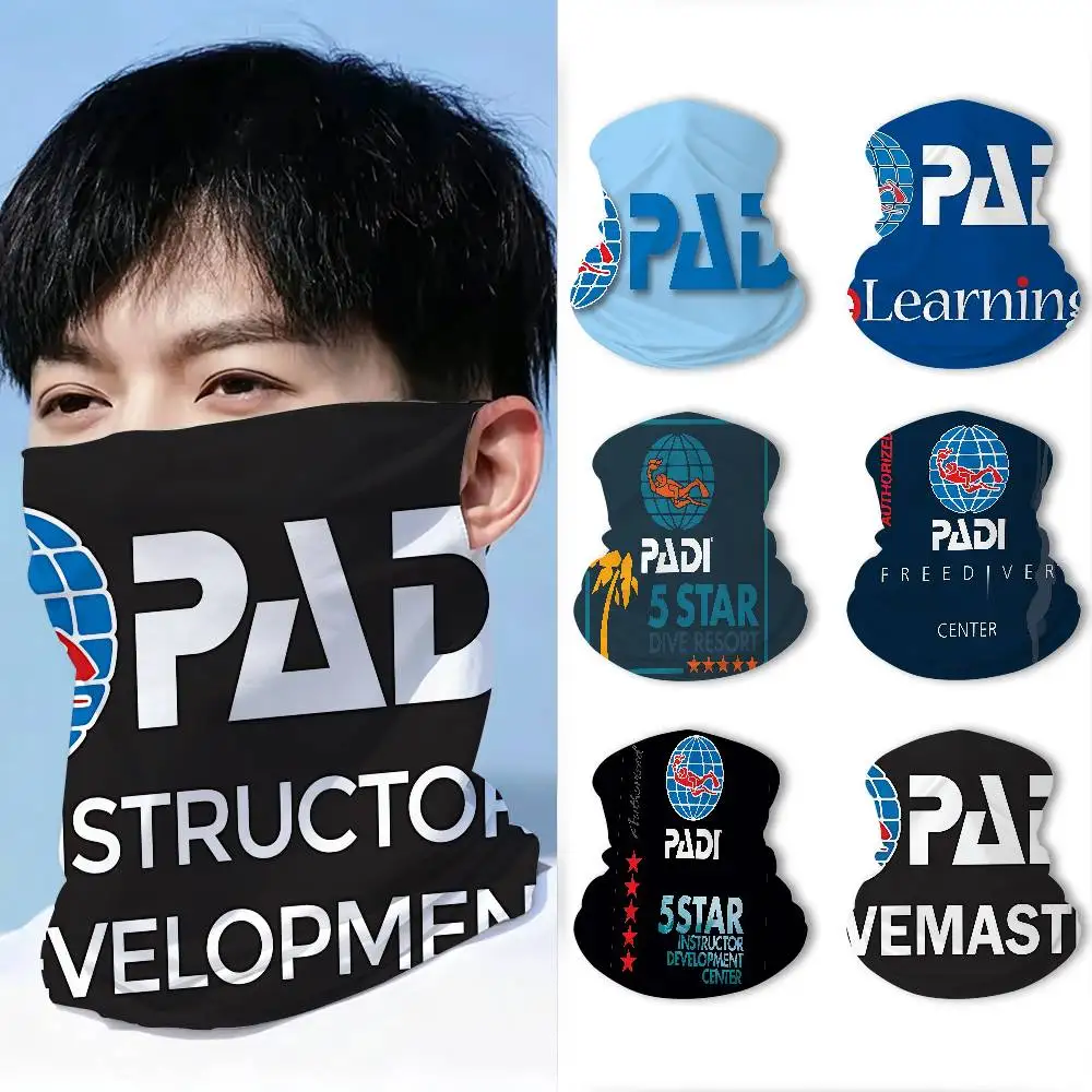 P-PADI Ocean-Adventure Unisex Atmungsaktiver Schlauchschal UV-Schutz Nackenwärmer für Wandern, Radfahren, Skifahren und den Alltag