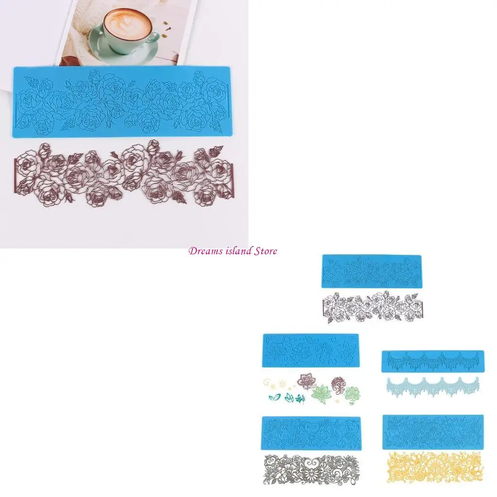 Handmade Soap Bar Craft Kitchen Baking Fond Mold Exquisite Flowers Durable HX6C