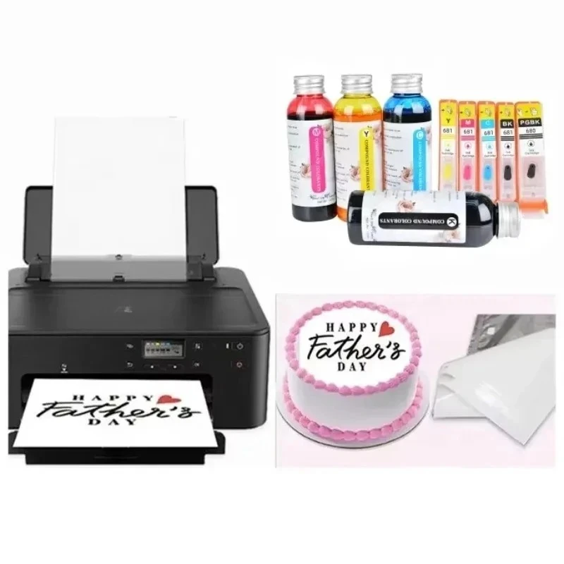 inkjet printer TS cake printing use PGI0 CLI edible ink cartridge hine wholale