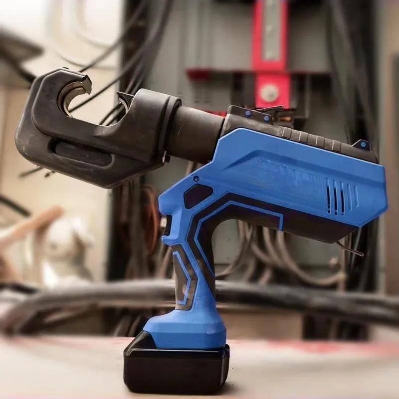 Automatic Release Hydraulic Cable Crimping Tool OLED Display 400mm2 Cu 42mm Stroke 12T Battery Powered Wire Terminal Press