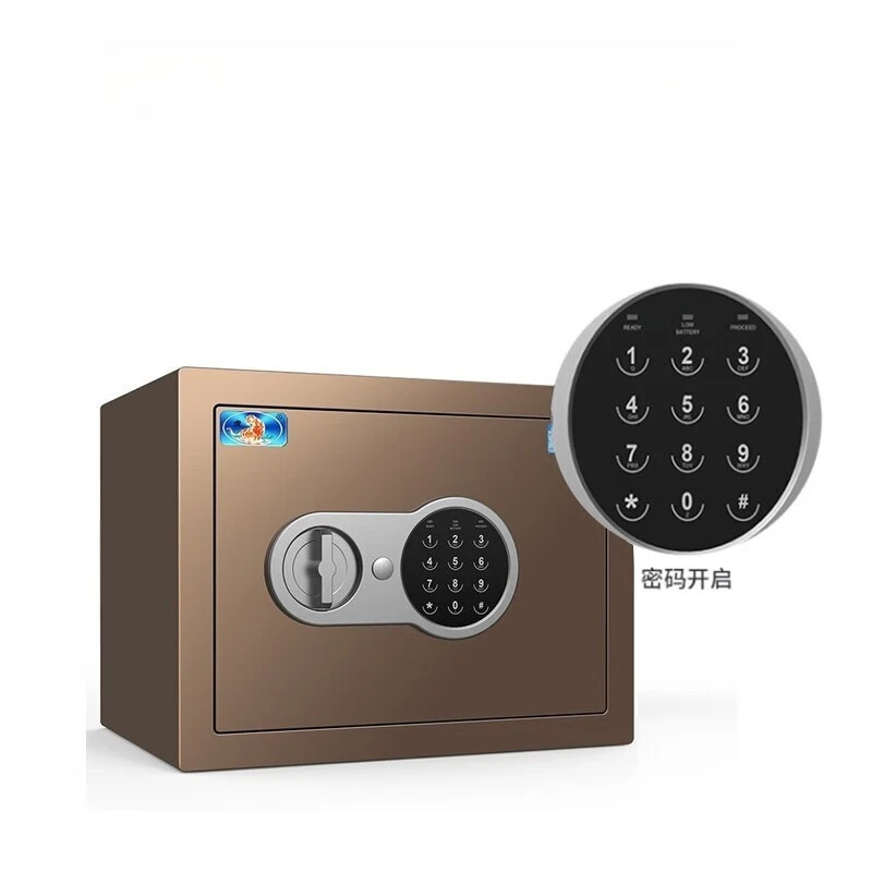 

Сейф для домашнего офиса, электронный сейф с паролем, цельнометаллический противоугонный сейф