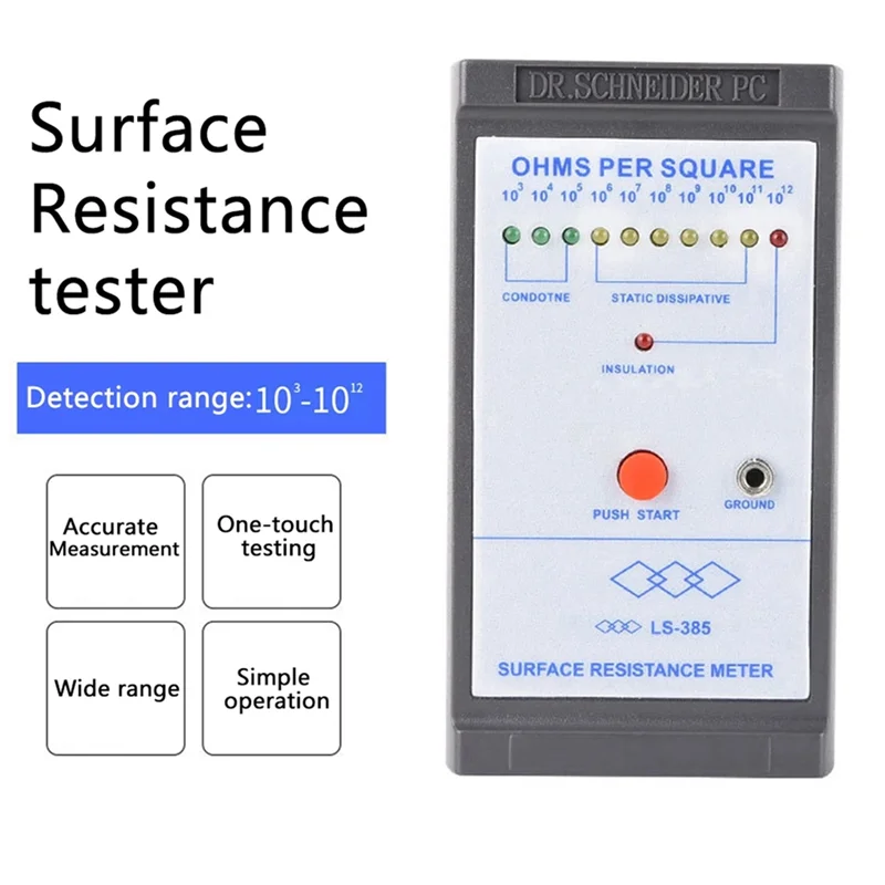A53Q-LS-385 Anti-Static Testing Induction Ohm Meters Resistance Test With LED Indicator