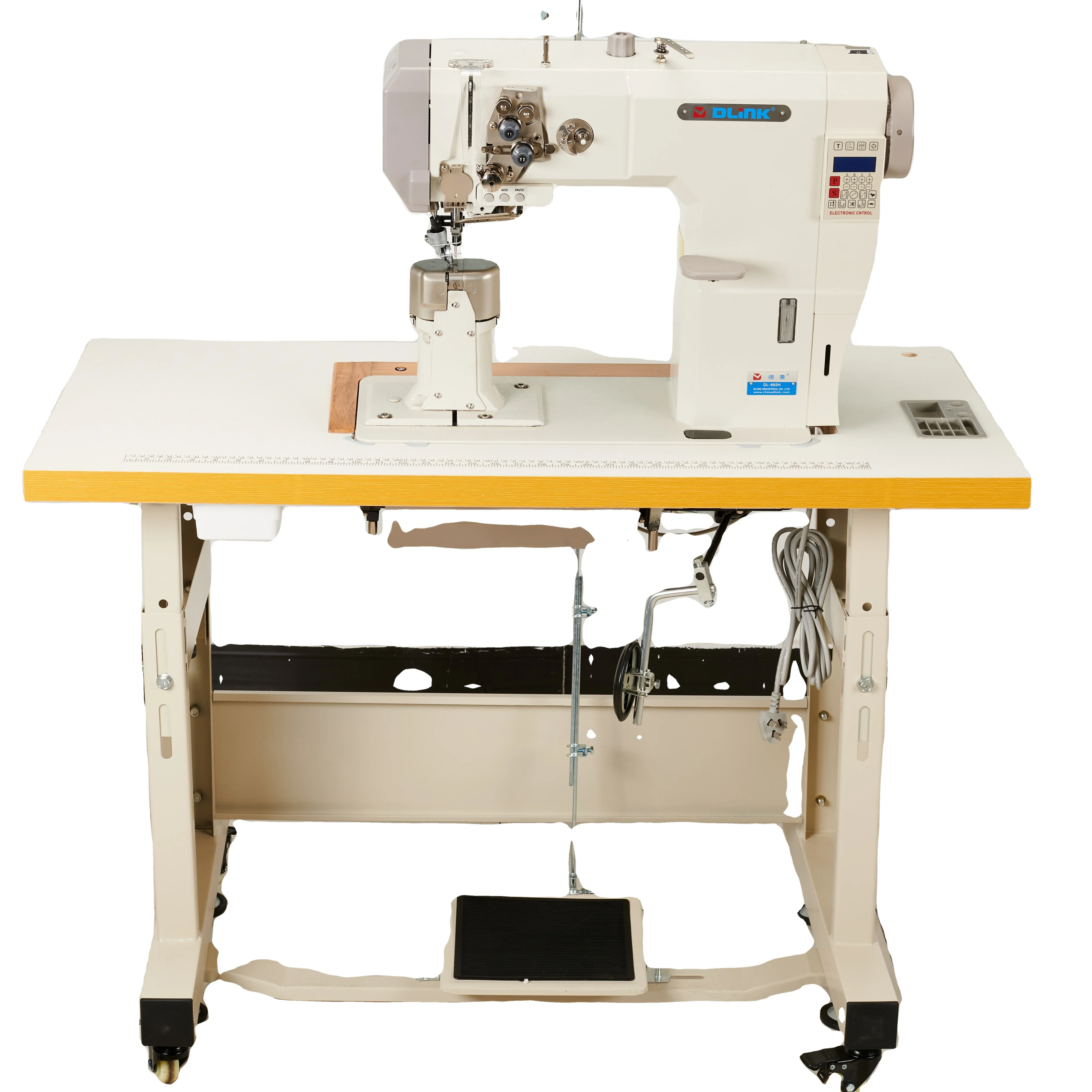 

Post-bed special sewing sittching machine with wheel feed Roller Foot presser and needle feed for leather shoes making