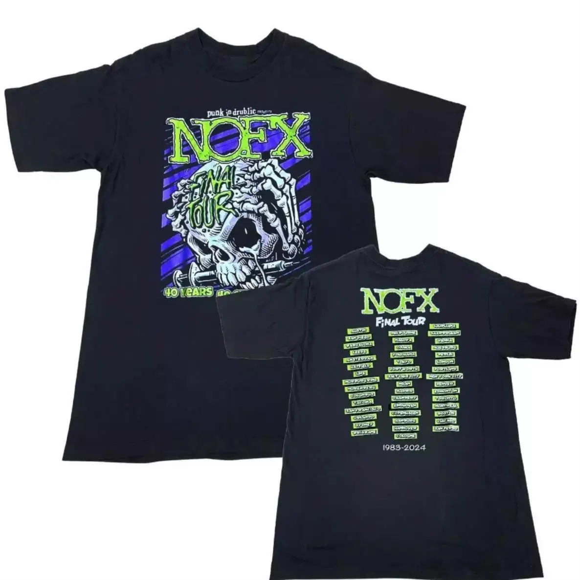 2024 NOFX Final Tour Punk Band Music T-shirt NOFX Fans Gift