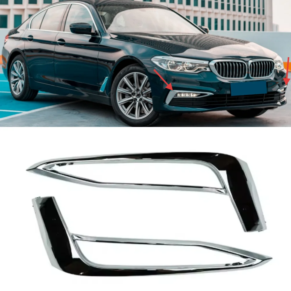

X-T Front bumper grille decorative strip For BMW 5 Series G30 high configuration 51117385283 51117385284