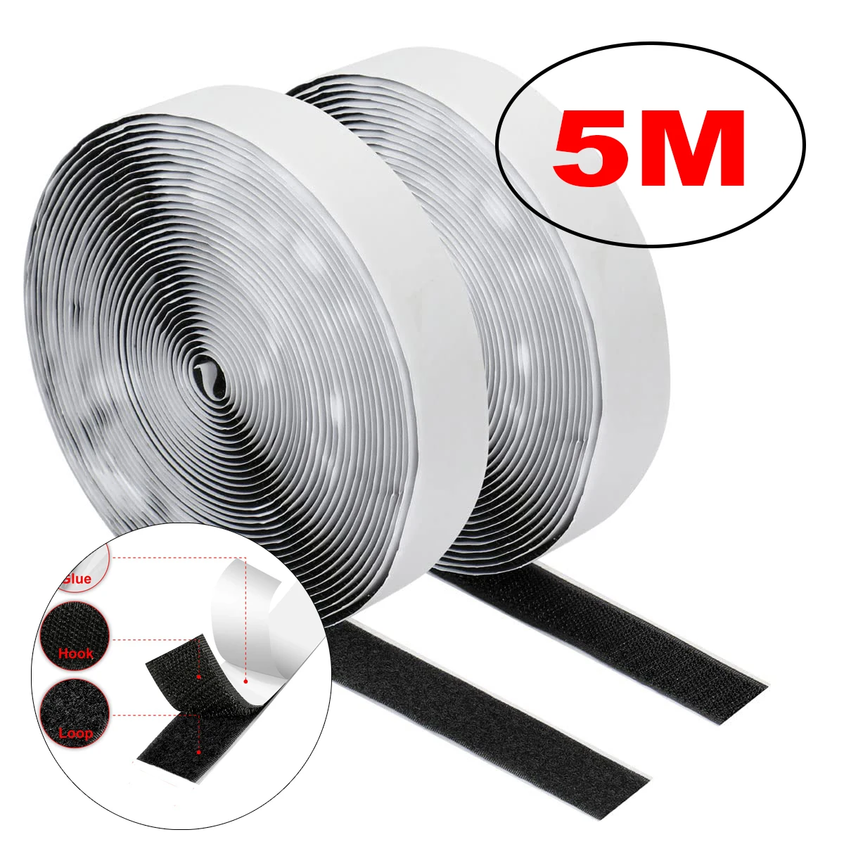 1-25m selbst klebende Touch Back Klett verschluss Haus DIY Magic Tap Auto Kleber starke Kleber Aufkleber Aufkleber Riemen