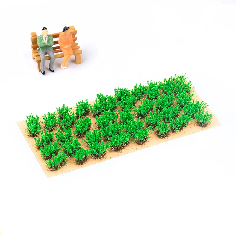 39 Stks/doos Diy Miniatuur Tuin Decor Bloemencluster Statisch Landschap Model Gras Bosjes Gebouw Lay-Out Zandtafel Landschap