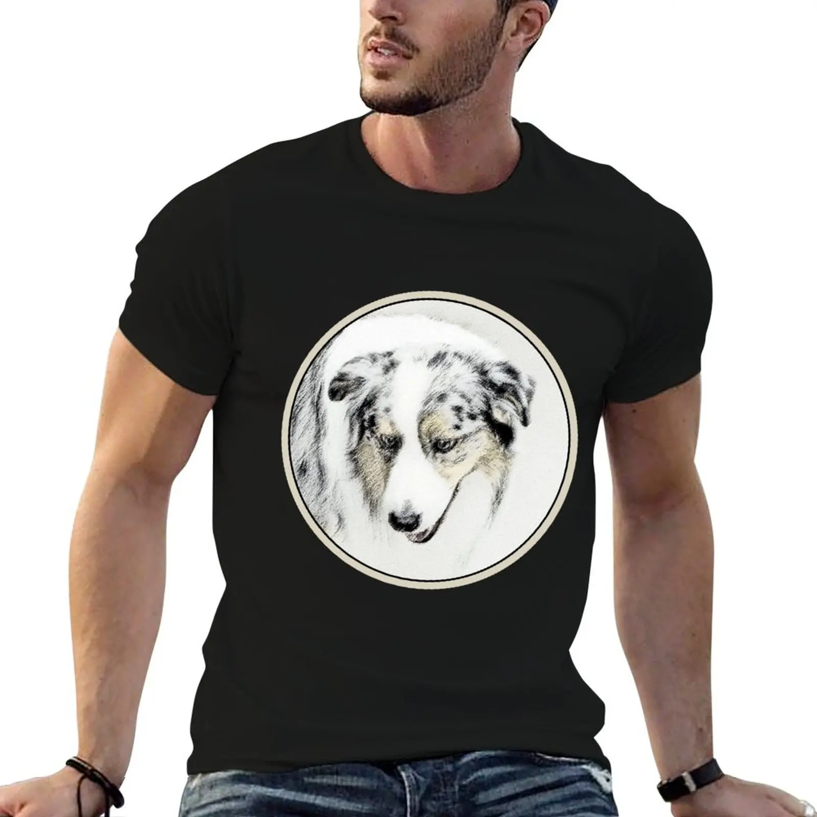 

man Shepherd shirts shirt graphic for man t t T-Shirt Australian casual