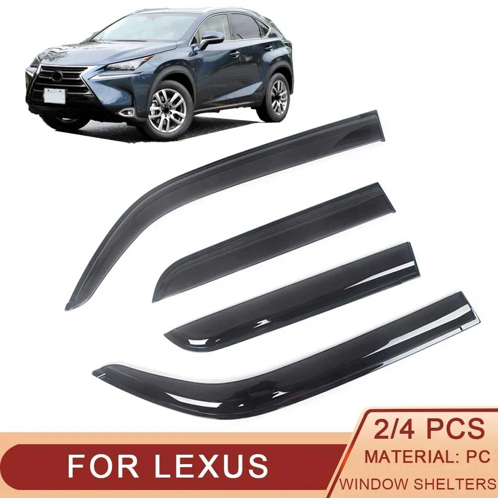 

For Lexus CT200H SC300 SC400 Tinted Car Side Window Visor Guard Vent Awnings Shelters Rain Guard Door Ventvisor