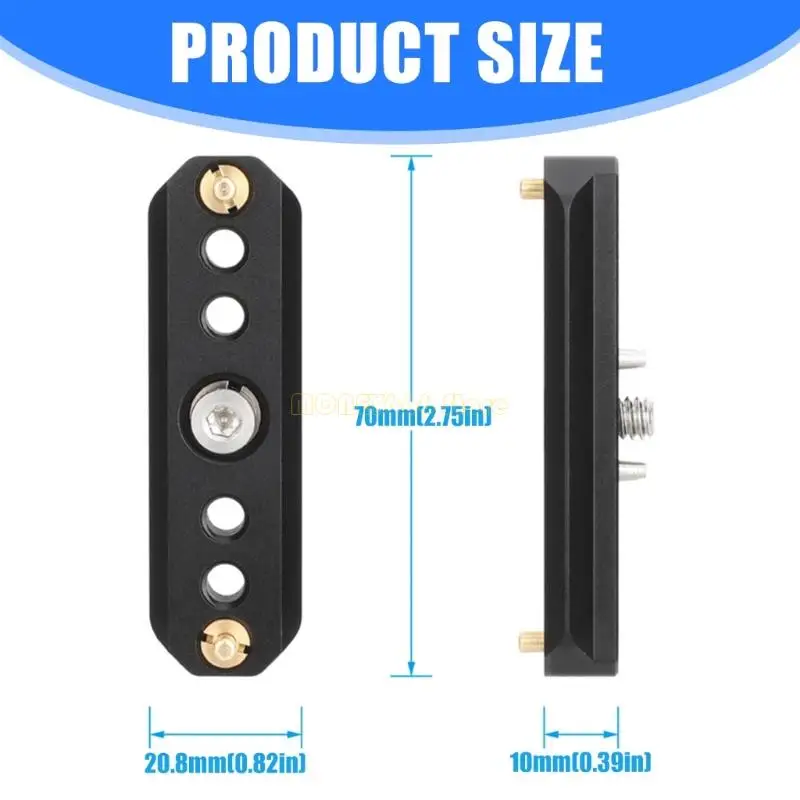 F62C High Strength Camera Safety with 1/4in Screw For DSLR Camera Cage Mount Accessories Photography Studio Equipment