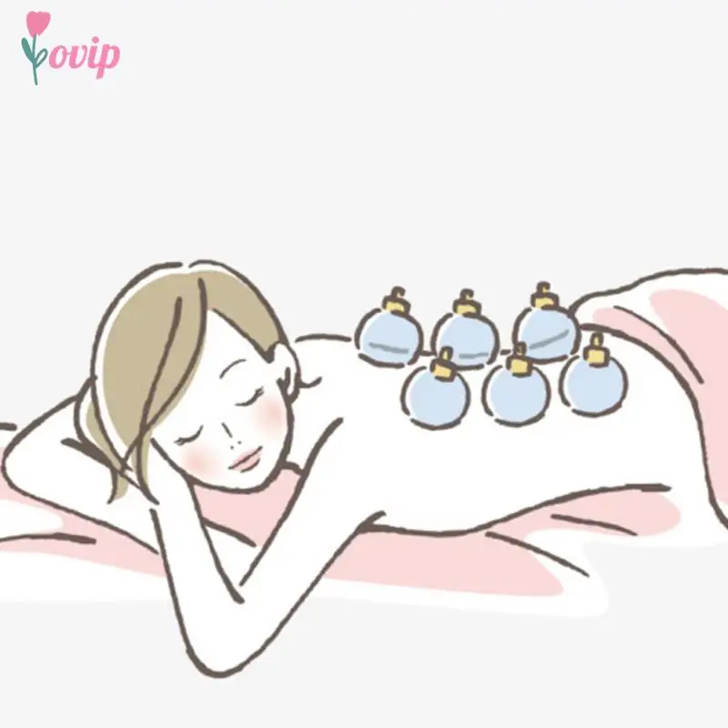 Novo 3 Copos Chinês Médico Vácuo Latas Cupping Cup Celulite Ventosa Terapia Voltar Corpo Anti-celulite Massagem Cupping Set