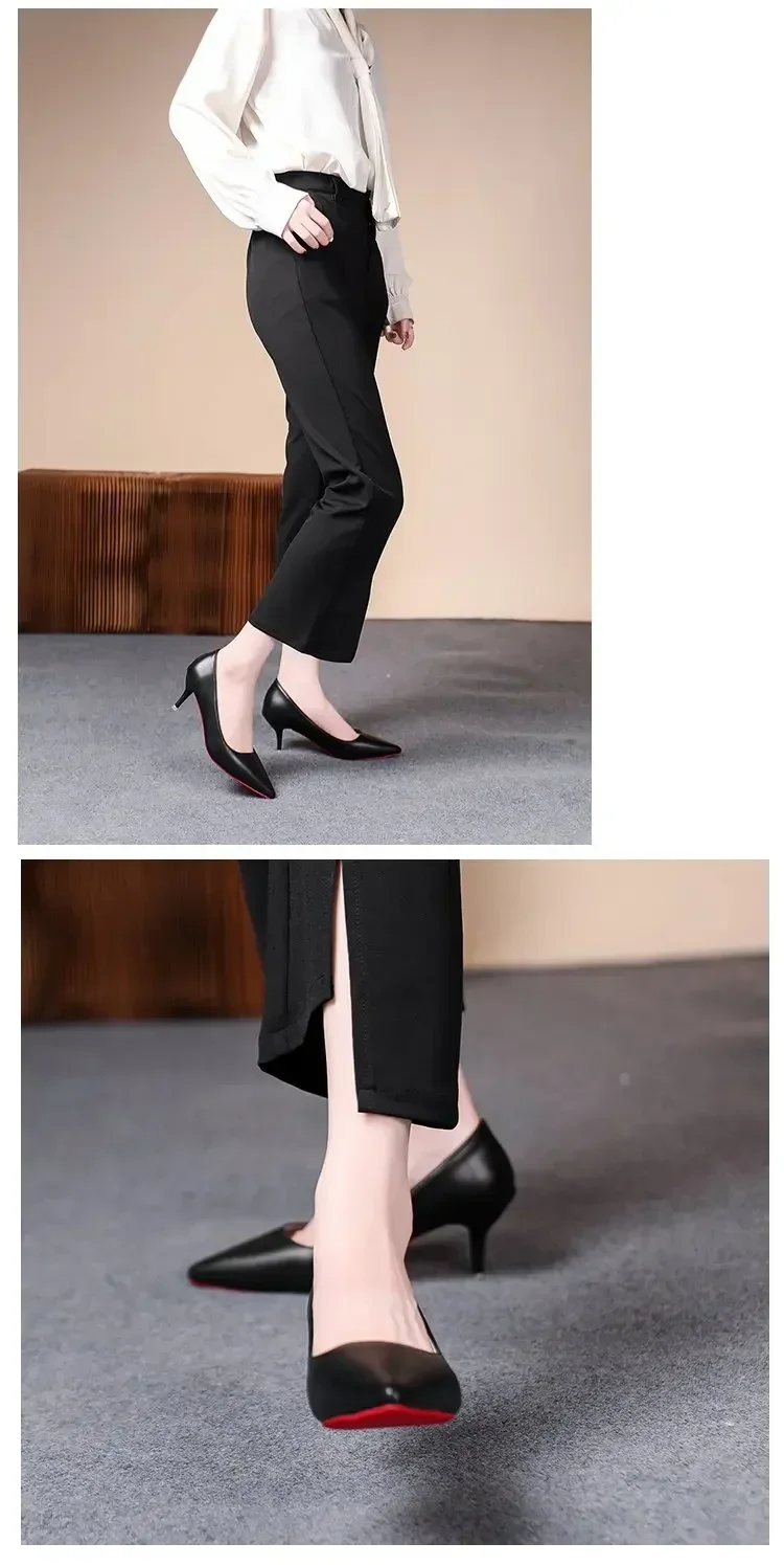 Sexy Spitze Lackleder High Heels Elegante Damen-Stilettos für Partys Klassische Schwarze Pumps für Beruf und Freizeit – Detail 13