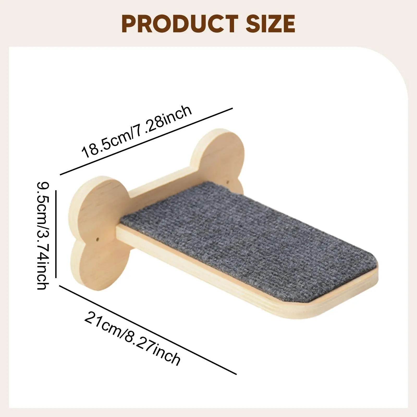 Estante de pared con escalones para que tu gato suba y descanse - imagen 3