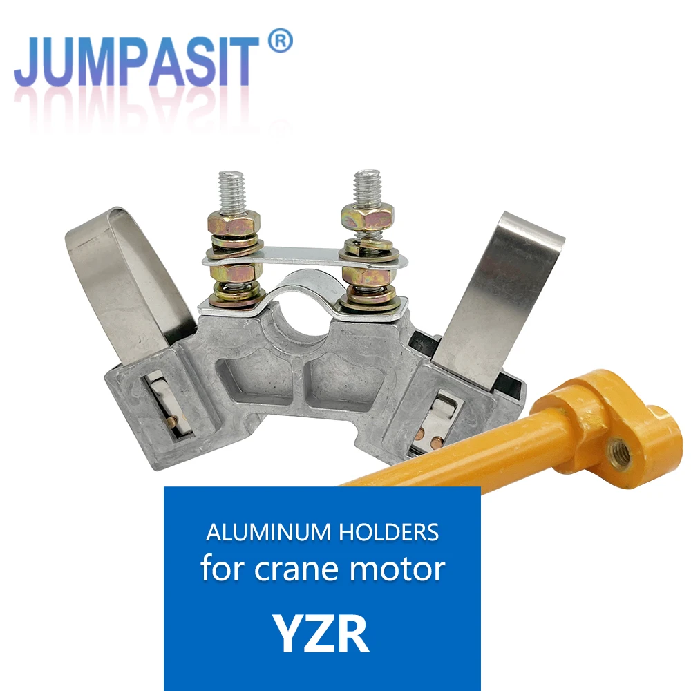 Jumpasit YZR 8x20 10x25 12.5x32 Aluminum Lifting Crane Motor Carbon Brush Holder Assembly Replacement