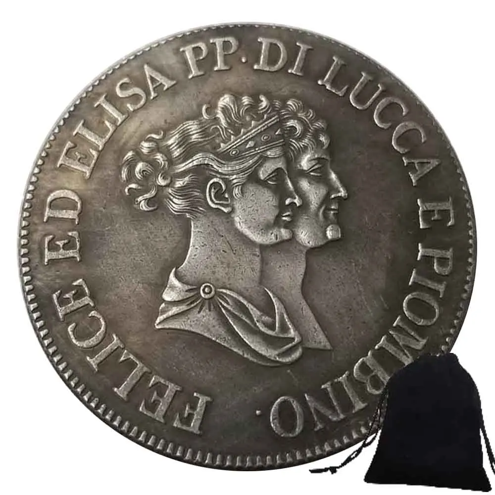 1805 Luxury Lira Italy Art Coin Europe Good Lucky Commemorative Coin/Pocket Party Souvenir Collection Coin+Gift Bag