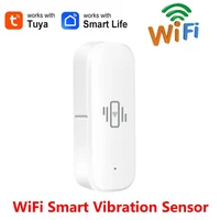Sensor de vibración inteligente Tuya, versión WiFi, movimiento en tiempo Real, alerta, automatización, aplicación residencial Smart Life, alarma de notificaciones