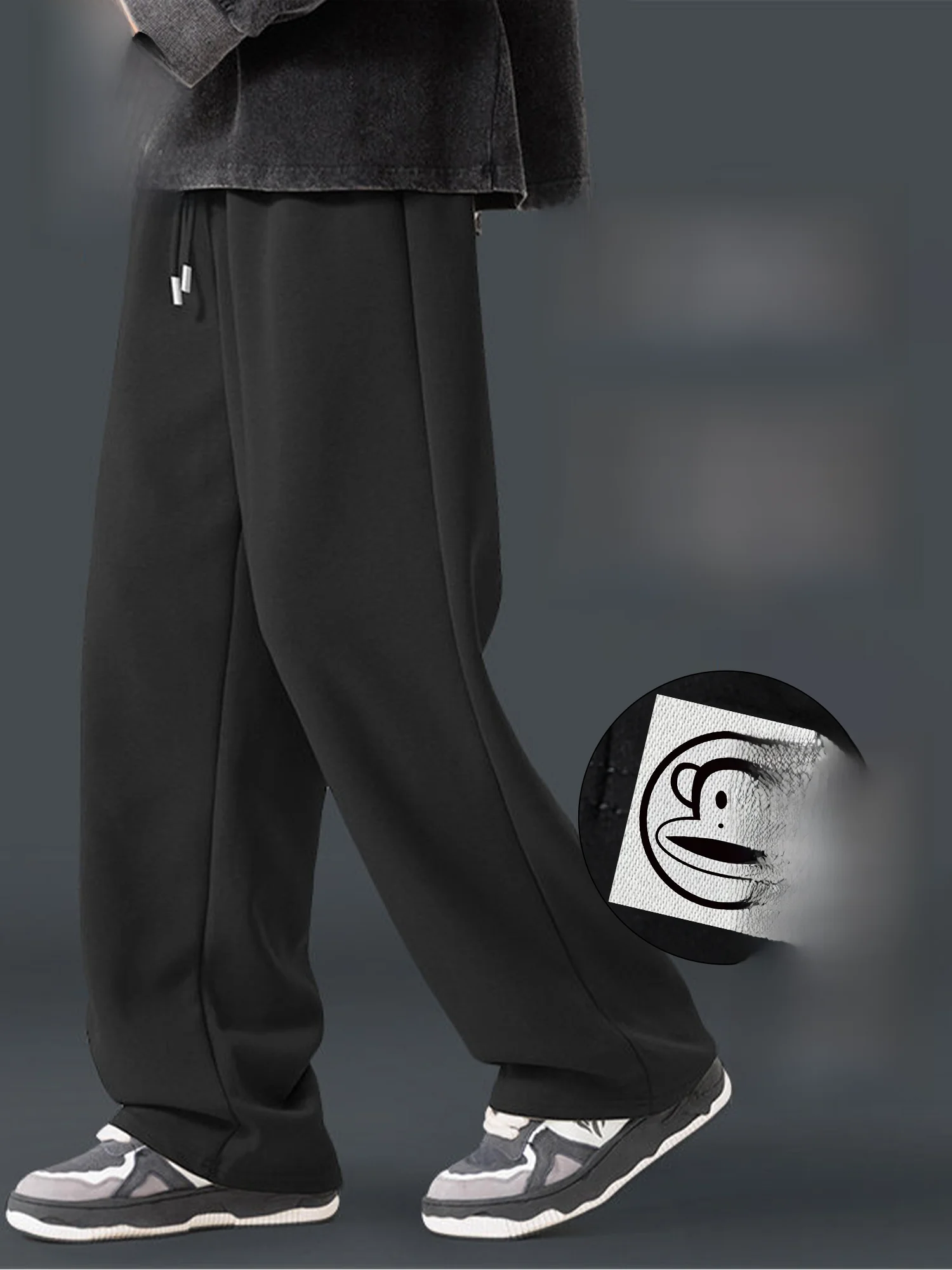 

Мужские удобные повседневные брюки PaulFrank с флисовой подкладкой, прямого кроя, утепленные, спортивные, длинные, свободного кроя, для отдыха