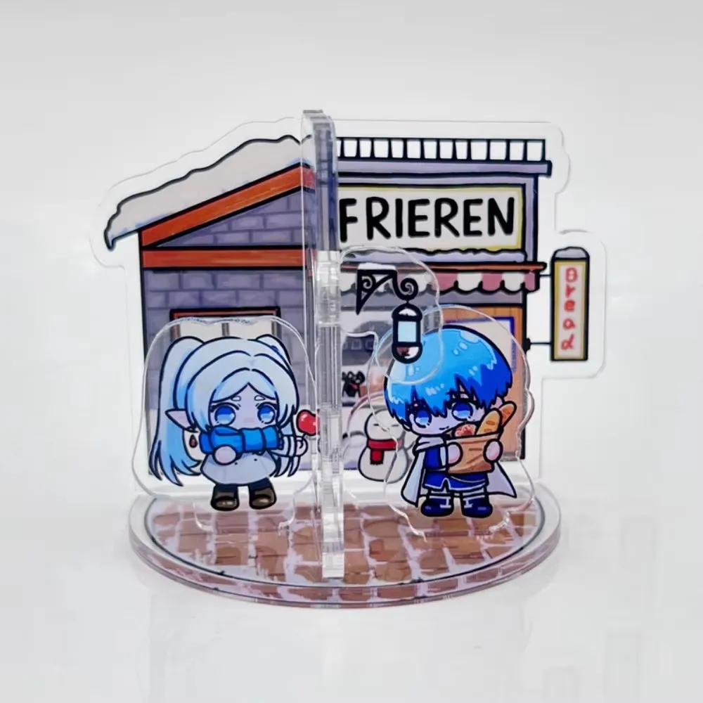 Frieren: Beyond Journey's End Acrylic Stand Figure Frieren Himmel Anime Peripherals Cute Q-version Original Desktop Ornament New