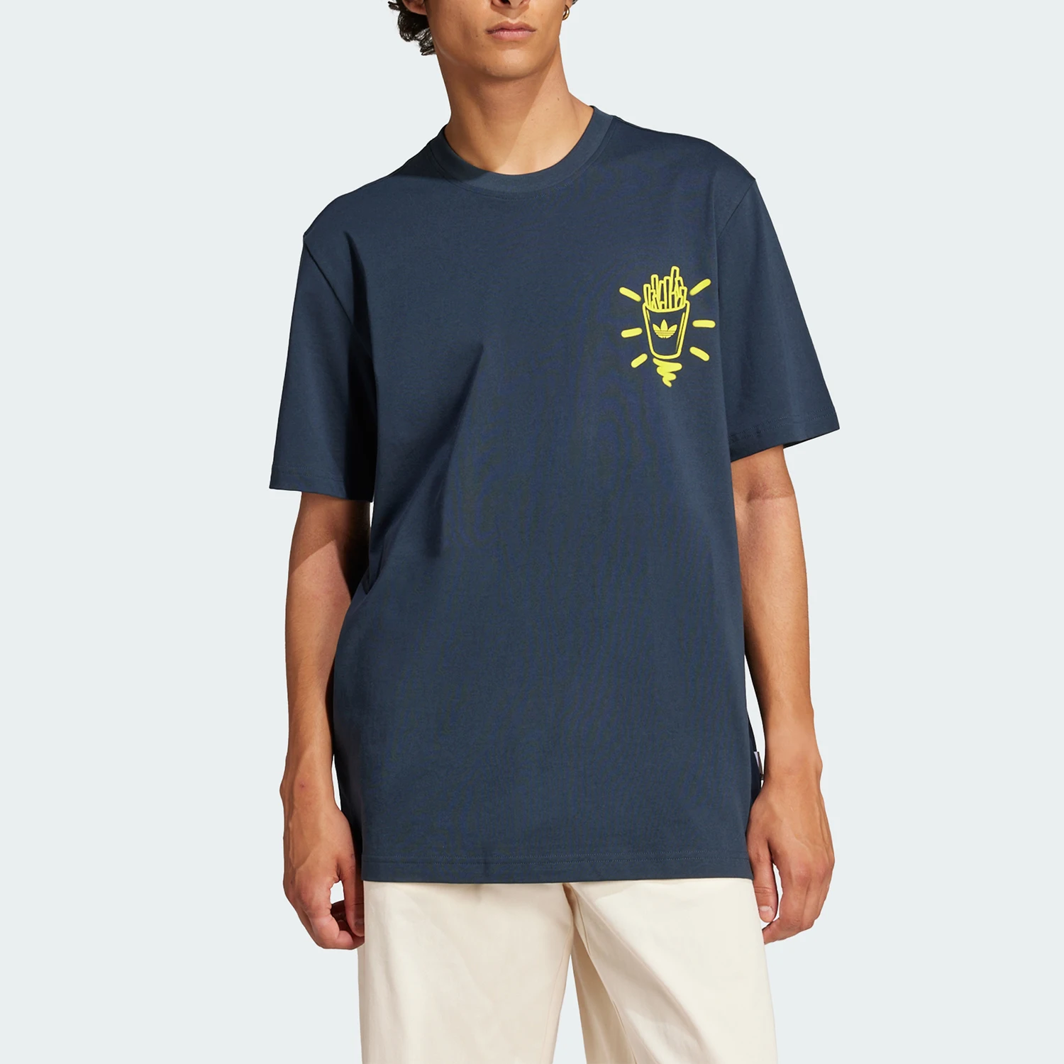 Adidas genuine clover round neck pullover short sleeved T-shirt for men JP4500