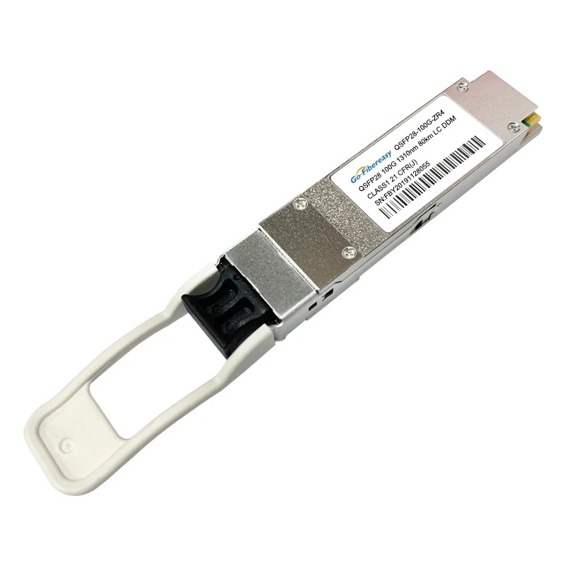 100G 80km 1310nm ZR4 QSFP28 โมดูลออปติคัล Dual LC 100GBASE-ZR4 Single Mode QSFP Transceiver สําหรับ Cisco, Huawei,Juniper,Mellanox