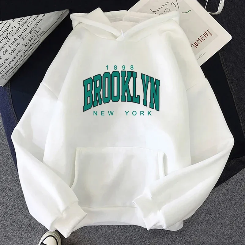 بلوزات نسائية عالية الجودة مطبوعة بحروف منزلية غير رسمية مع قلنسوة رياضية للركض ملابس نسائية يومية متعددة الاستخدامات #2