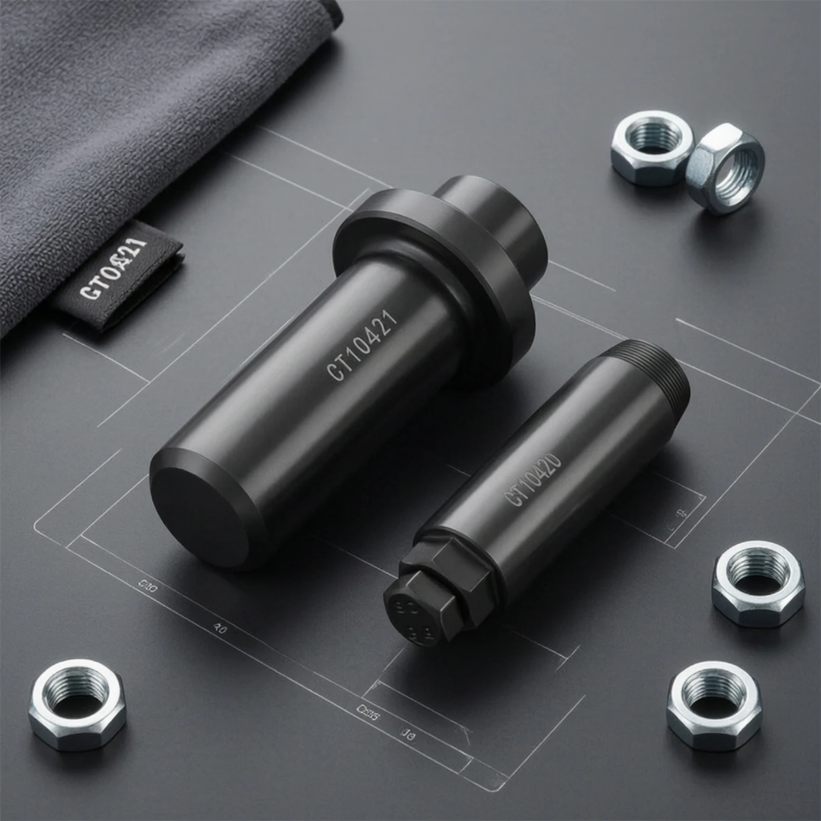 2 Pieces Input Shaft Seal Remover Automotive Seal Puller with Threaded End Heavy-Duty Rust-Resistant for Mechanics
