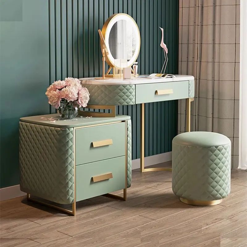 

Storage Cabinet Dressing Table Nordic Luxury Drawer Mirrors Dresser Organizer Wood Modern Comoda Pra Quarto Bedroom Furniture