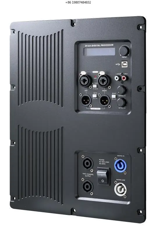 

Aliexpress 3 Channels DSP Power Amplifier 2*400 1200w Amp Module Professional for Speaker System Subwoofer