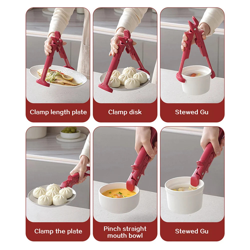 

Многоцелевой зажим для держателя чаши с защитой от ожогов, силиконовый нескользящий зажим для держателя чаши для посуды с горячей чашей