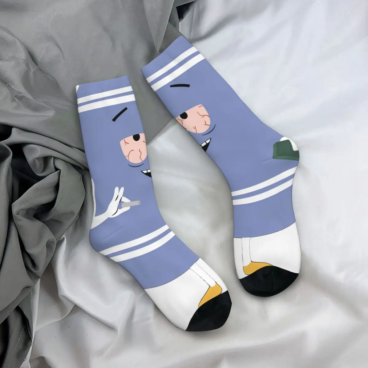 Otoño Invierno Harajuku Unisex South Boys Kenny calcetines Southparkk dibujos animados sudor absorbente calcetines para montar en monopatín