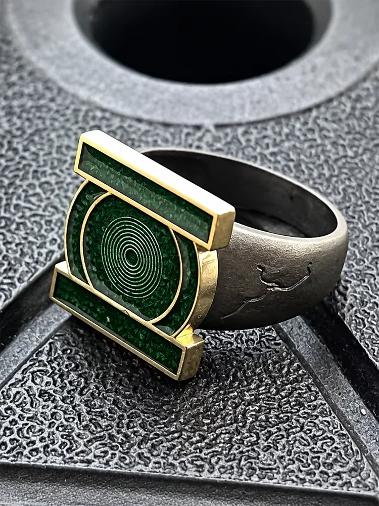 2026 Neuer Heißer John Stewart Green Lantern Ring Cosplay Metallring für Herren Schmuck Dekoration Accessoires Sammlung Geschenke