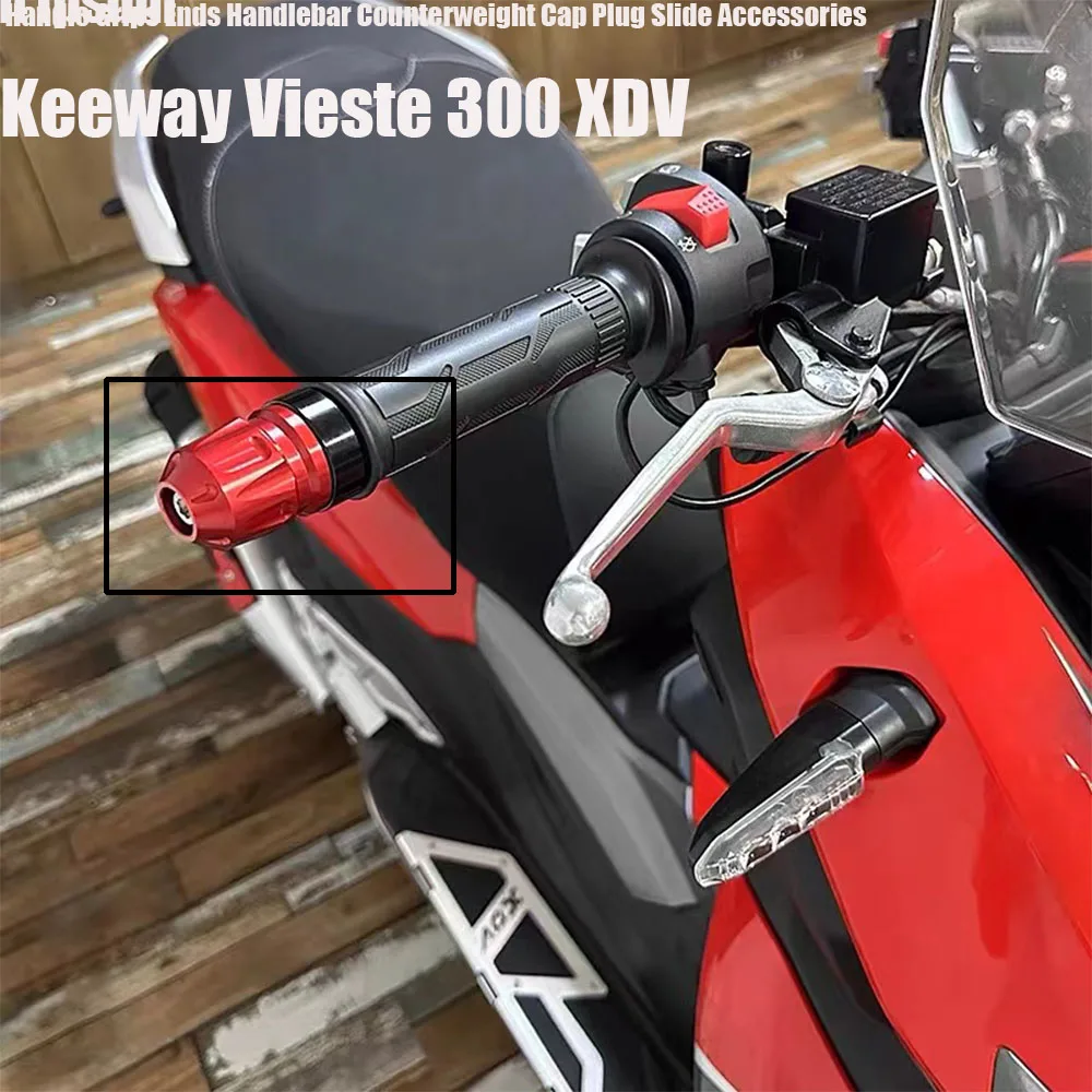 Motorcycle Handle Grips Ends Handlebar Counterweight Cap Plug Slide Accessories For Keeway Vieste 300 XDV