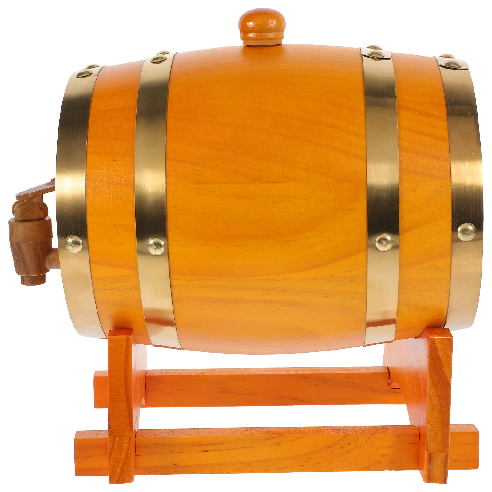 

1Set Wooden Wine Barrel 1.5L with Faucet for Red Wine Storage Aging Dispensing Home Bar Party Restaurant Decor