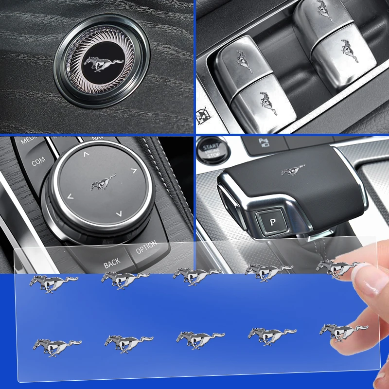 Car Window Lift Button Sticker Steering Wheel Decal Styling For Mustang Zapatillas Miniatura Gt Shelby 2005 2015 Mujer 2012 2006