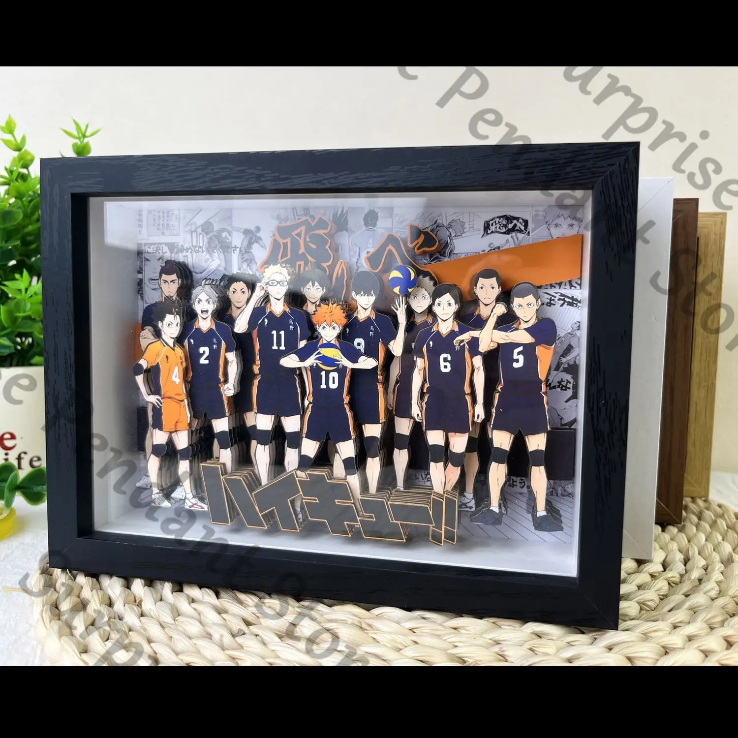 هايكيو!! أنيمي ambitus الأسرة صور استريو السيارات اليدوية نموذج هدية عيد ميلاد اللوحة الزخرفية Kozume Kenma