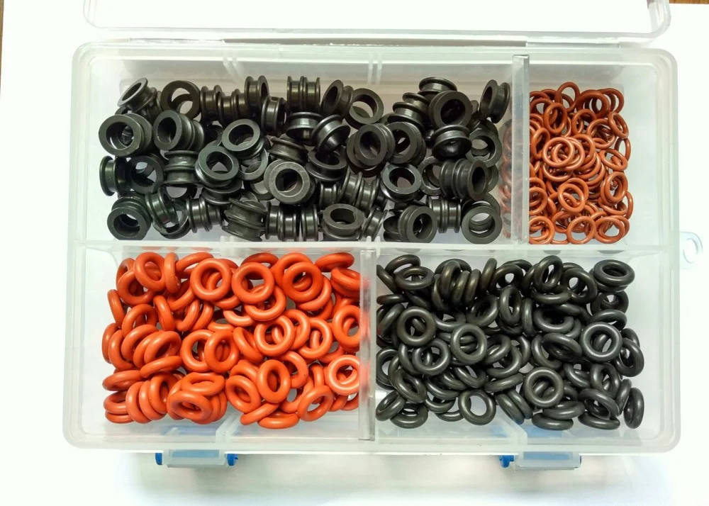 100unit/box fuel universal injector rubber seals kits rubber oring repair kits (AY-SK100)