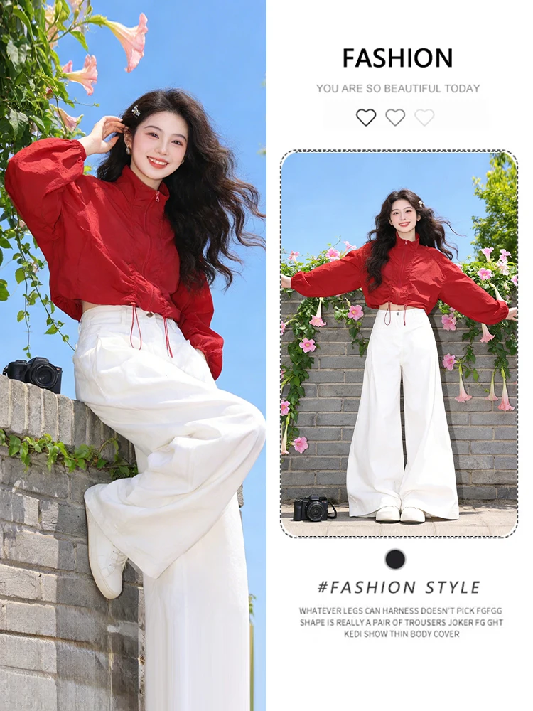 

Women's Breathable Short Zipper Neck Sun Protection Jacket Thin Style Korean Version Spring New Arrival Fashionable Workwear