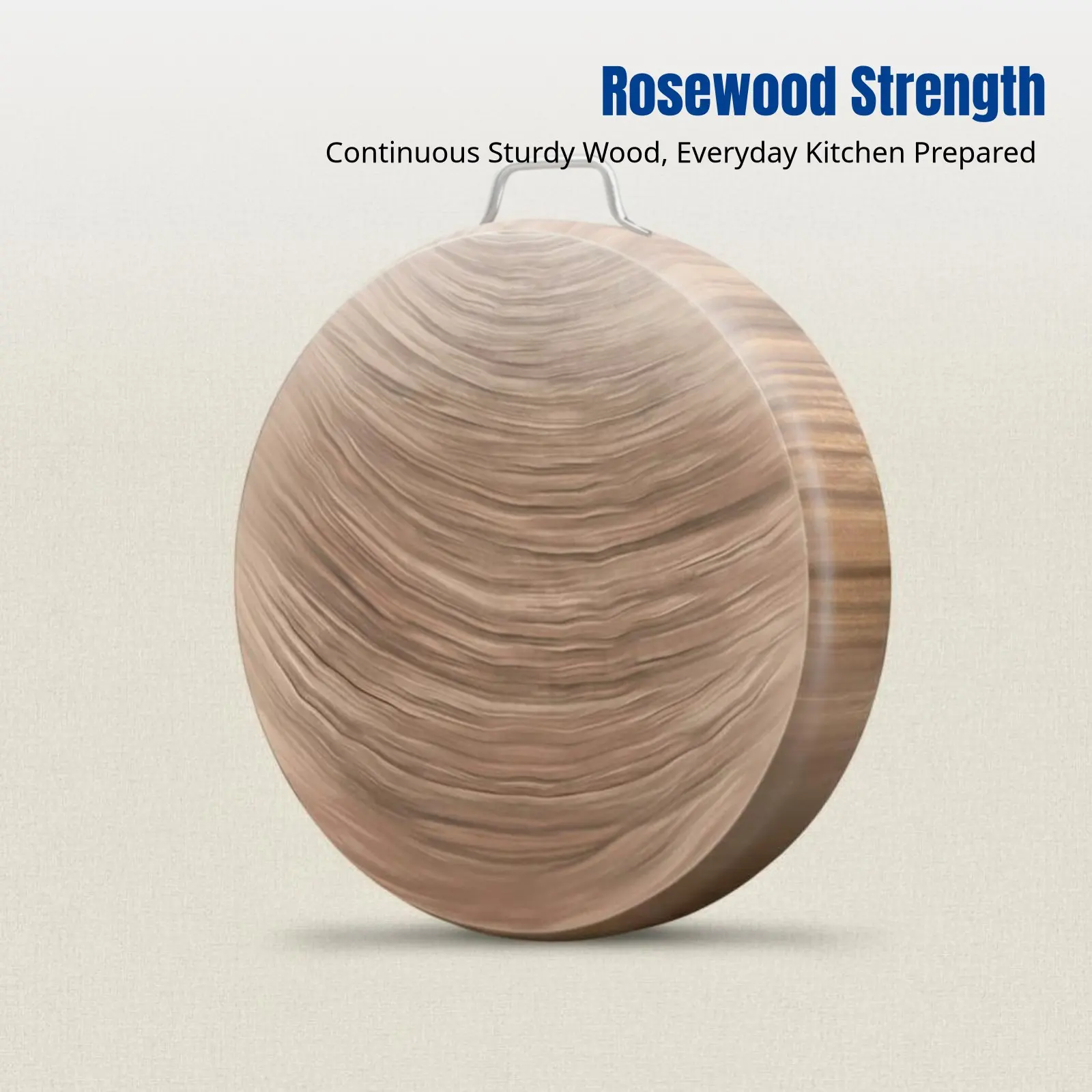 Antibacterial Rosewood Cutting Board, Durable Wood, Microbial Resistant, Thickened, For Home & Restaurant Use