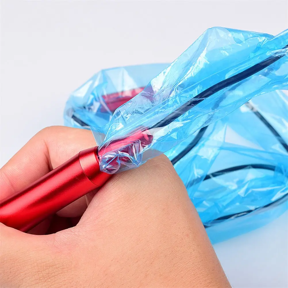 100Pcs Tattoos Clip Cord Sleeves Disposable Plastic Bags Protective Cover for Tattoo Machine Ink Dust Prevention