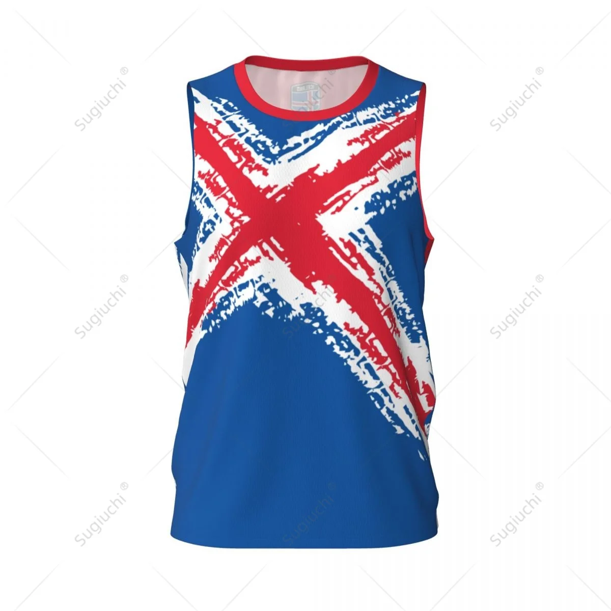 Men Basketball Sports Iceland Flag Running Fitness Multifunction Sleeveless shirt Custom Name Nunber Exclusive